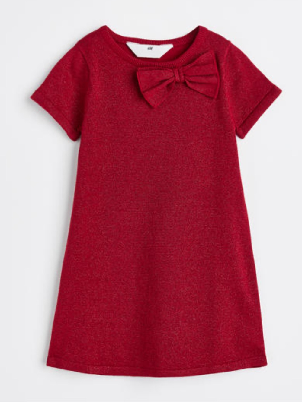 H&M Red glittery dress, Size: 8-10